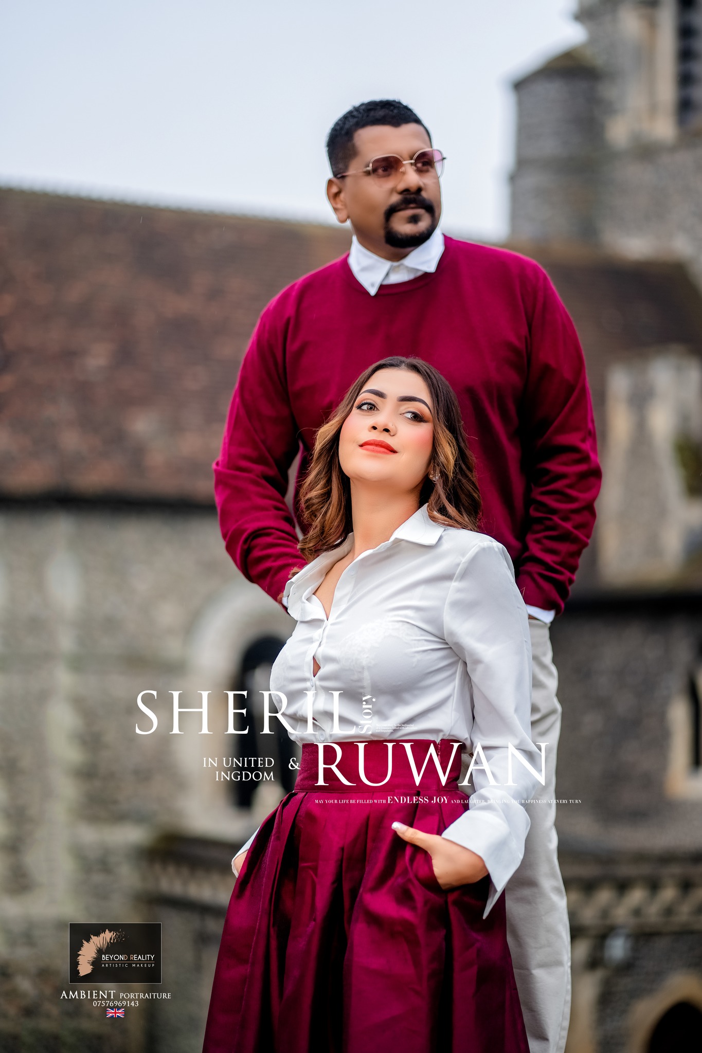 A casual shoot photo of Dulanji and Gathila