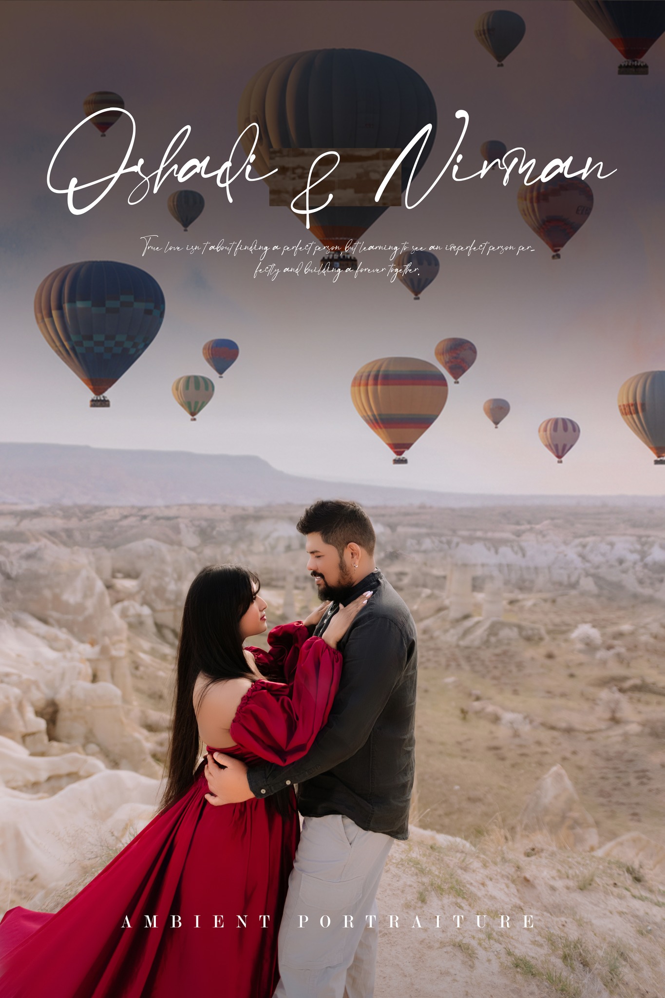 A wedding photo of Kavindya and Uthishka